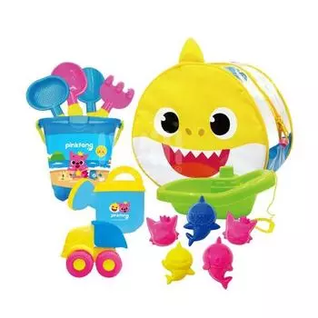 Pinkfong Baby Shark Bag Набор для игр с пляжным песком, случайная доставка, 920 г, популярные корейские игрушки