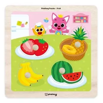 Pinkfong Bebe Top Puzzle Fruit, 4 предмета, 1 предмет, популярные корейские игрушки