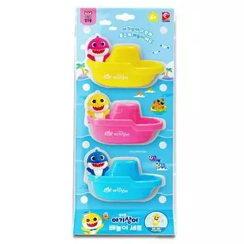 Pinkfong Детский игрушечный набор «Акула» для детской лодки, корейские игрушки для ванной