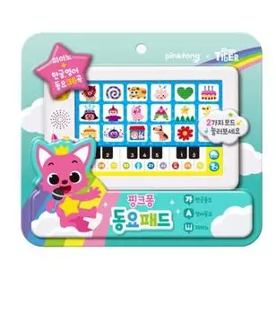 Pinkfong Genuine Kid s детский песенник Английский 18 песен Корейский 18 песен PINKFONG song pad