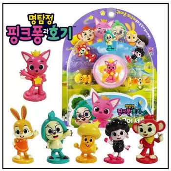 Pinkfong Wonderstar Detective Pinkfong Hogi Фигурка 1Set(1 упаковка 6 шт. фигурок) (1Pack 6ea figures)