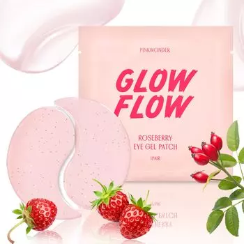 PINKWONDER glow flow roseberry гелевые патчи для глаз 3 шт. Pinkwonder glow flow roseberry гелевые патчи для глаз Сухость Неровная текстура Уход за кожей Тип Корейский