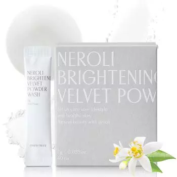 PINKWONDER Пудра для умывания Neroli Velvet Powder Wash 40 штук Тонизирует Предотвращает огрубение кожи Увлажняющий уход Увлажняющие косметические ингредиенты Уход за сухой кожей Роскошный уход