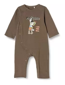 Pinocchio Open Front Coverall Baby Clothes Boys Girls 215109623 Kogecha 70 [Disney] темно-коричневого