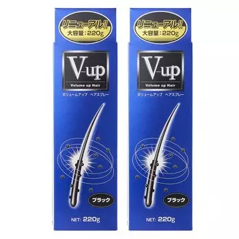 Pinole Volume Up Hair Spray Black 220 г x 2 для маскировки эффекта V-up (разбавляющий спрей)
