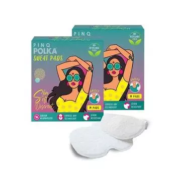 PINQ POLKA Подушечки от пота для подмышек для женщин и мужчин | Подушечки подмышек | Предотвращают появление пятен | Поглощают пот и неприятный запах | Воздухопроницаемые - 28 шт.