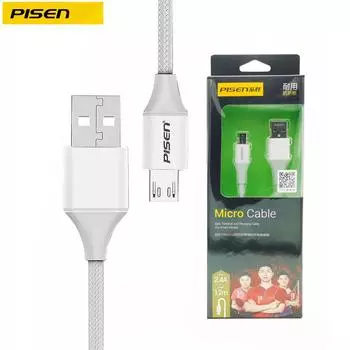 Pinsheng Android-кабель для передачи данных, противоизломный плетеный кабель для зарядки длиной 1,2 м, микро-USB, анти-изгибающийся, с одной головкой 1.2 meters чёрный