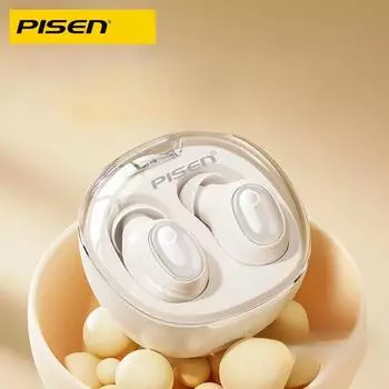 Pinsheng Wireless Bluetooth Earphones Mini Invisible In Ear Noise Reduction for Men and Women Suitable for Apple, Android, Huawei, and Xiaomi белый