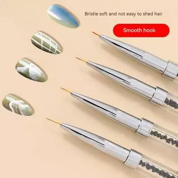 Pinstripe Nail Art Brushes Fine Nail Art Brush Set Pen Painting Drawing Liner Nail Art Tool Nail Polish Brush Nail Art Brushes чёрный