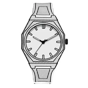 PINTIME Роскошные мужские часы Классические мужские кварцевые наручные часы Простые мужские спортивные силиконовые ремешки Мужские повседневные часы