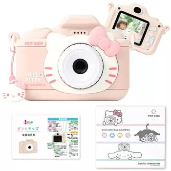 Pinto Kids Детская игрушечная камера Sanrio Collaboration Японская компания Hello Kitty Hello Kitty Design Camera Подарок для детей Мальчики Девочки 32 ГБ