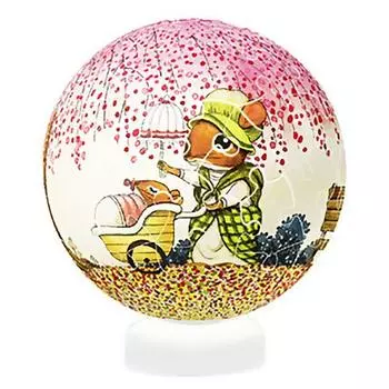 Pinto Rat Doli Family Ball Трехмерная головоломка со светодиодным датчиком PO60 J1078 Корея 3d головоломка