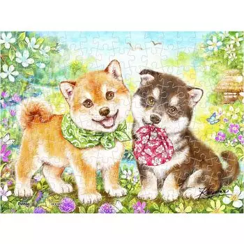 Pintoo 150 мини-пазл пластиковый пазл Ину для детей и без щелчков на месте [Kayomi_Shiba Baby s Mission] (8X10см) Взрослые, Штуки,
