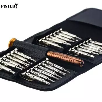 PINTUDY 25 in 1 Screwdriver Set Portable High Quality Disassembly Repair Tool Screwdriver Multifunctional Manual Screwdriver Set 25 in one