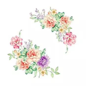 Пион туалетная наклейка Гостиная ТВ фон настенная художественная роспись наклейка домашний декор 1PC