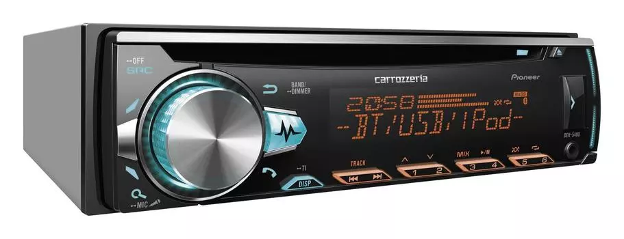 Pioneer Audio 1D CD Bluetooth USB iPod iPhone AUX DSP Carrozzeria DEH-5400