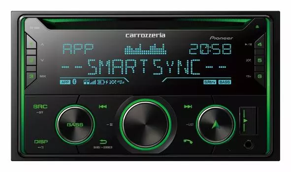 Pioneer Audio 2D CD Bluetooth USB iPod iPhone AUX Carrozzeria FH-4600