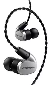 PIONEER Ergonomic Headphones Silver Hi-Res In-ear Tangle-resistant SE-CH5T(S)