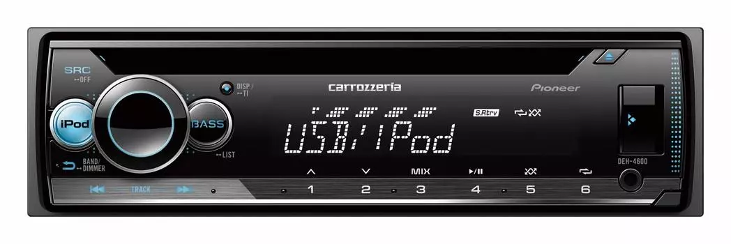 Pioneer Pioneer Audio 1D CD USB iPod iPhone AUX DSP Carrozzeria DEH-4600