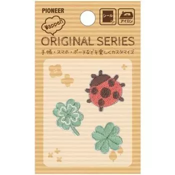 Pioneer Pioneer Natural Patch 3 Pieces Ladybug Adhesive Sticker/Iron C705-70505