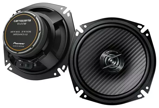 Pioneer Pioneer Speaker TS-F1740-2 17cm Custom Fit Speaker Coaxial 2 Way High Resolution Compatible Carrozzeria