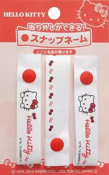 Pioneer Sanrio Snap Name Длина 150 мм x Ширина 16 мм 3 шт. Hello Kitty приблизительно. КС-КС01