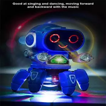 Pioneer Танцующий робот Ходячие электронные мигающие огни и музыкальные игрушки-роботы
