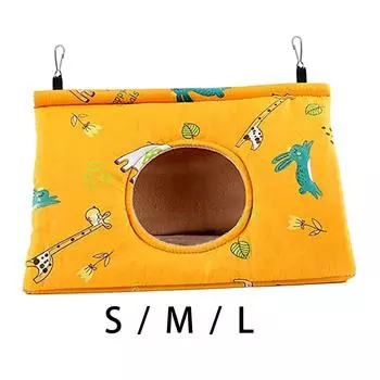 Пионовый попугай гамак птичье гнездо зимний теплый птичий домик плюшевое убежище для птиц спальная кровать для попугаев корелл S