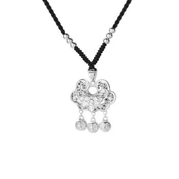 Пионовый замок безопасности ожерелье стиль пары новый китайский подарок для девушки китайский тренд