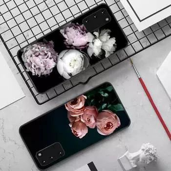Пионы красивый цветочный чехол для телефона Samsung S10 21 20 9 8 plus lite S20 UlTRA 7edge Samsung S6