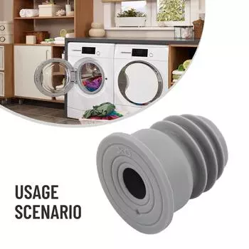 Pipe Seal Washing Machine Drain Pipe Seal Deodorant Seal Pipe Seal Gray Washing Machine Drainage Pipe Floor Drain Sealing Ring