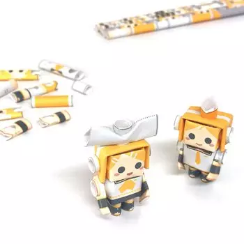 PIPEROID Hatsune Miku Series Kagamine Rin Kagamine Len Набор для бумажного творчества, который понравится всем, от учеников начальной школы до взрослых. Также