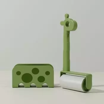 Pipitao s original giraffe with base can be hung with a sticky hair device, multi-functional hair removal brush cat hair removal sticky hair artifact About 25.5cm (40 tears)