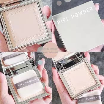 PIPL маленькая серебряная пудра с блоками, консилер, ремонт, сухая и влажная увлажняющая сухая пудра, набор стойкой пудры, косметика 01#Natural color