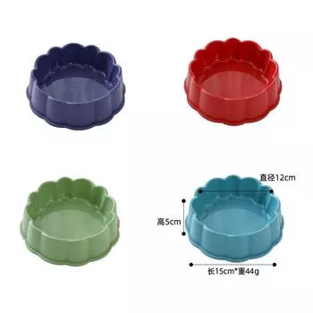 Pippi Amoy Матовое кружево Миска для питомца одинарная, Миска для питомца в форме лепестка Миска для собаки Миска для еды Кормушка