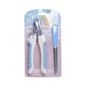 Pippi Tao with file pet nail scissors, splash-proof small dog alloy knife head dog nails 093311