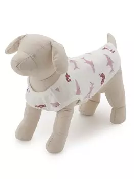 Pique Cat and Shark pattern wear PAGG232595 OWHT L [Gelato Dog]