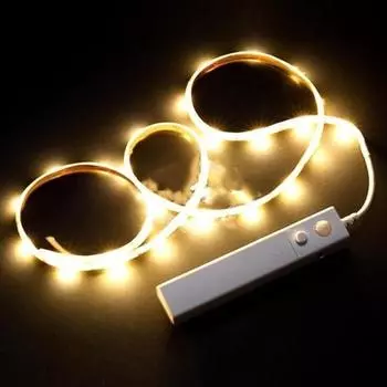 PIR датчик движения 2835 светодиодный светильник SMD для кровати, шкафа, шкафа, лестницы, домашняя лампа 1 m белый