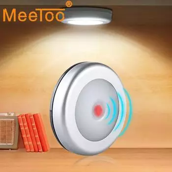 PIR датчик движения под шкафом, автоматический умный ночник, лампа, светодиодные лампы для дома, спальни, шкафа, кухни, шкафа, светильник теплый белый