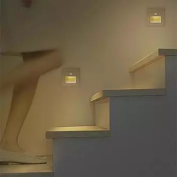 PIR детектор движения, датчик, светодиодный светильник для лестницы, инфракрасный индукционный светильник для человеческого тела, встраиваемые ступени, лестница, украшение для спальни