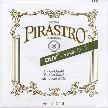PIRASTRO 211431 Струны для скрипки Oliv Струны для скрипки Олив Струна G с серебряной обмоткой 15 1 Розовая струна 4/4 Жила/Золото Толщина 1/2 (Пирастро)