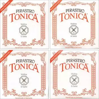 PIRASTRO 412020 TONICA Violin Strings Violin Strings Mittel Set Strings for TONICA E Ball End 4/4 String (Pirastro)