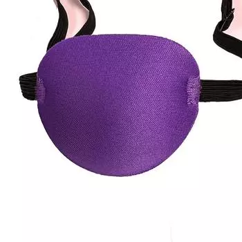 Пиратская повязка на глаз унисекс, черная, на один глаз, повязка на глаз, моющаяся, регулируемая, вогнутая, детский пиратский костюм для косплея