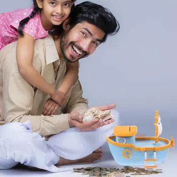 Пиратский корабль Копилка Детская комната Украшение Лодка Игрушка Деньги Банка Монета Девочки Взрослый Ребенок