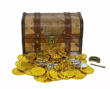 Пиратский сундук с сокровищами, ключ, блестящие золотые монеты, 50 штук, серебряные монеты, набор из 10 штук, оригинальная упаковка KOZIMA MK-4 и