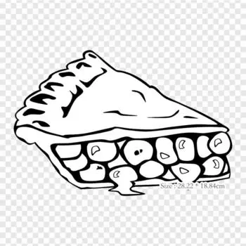 Пирог Клип Арт Черно-белый Тыквенный Пирог Печать Термопереносом Наклейки Виниловые Наклейки для Одежды Аппликации Сделай Сам Моющиеся Нашивки