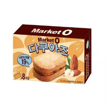 Пирог Orion Market O Dacquoise с миндальной пудрой и кремом из фундука 176 г x 1 упаковка