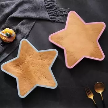 Пирог Плесень Пищевой класс 3D Моющийся Практичный DIY Торт Украшение Сковорода Кухонные принадлежности синий