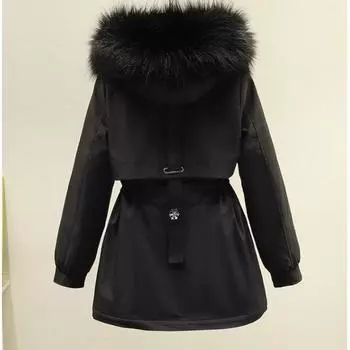 Пирог преодолевает волну новых зимних свободных бархатных утолщенных хлопчатобумажных стеганых изделий для женщин в иностранном стиле, небольших хлопчатобумажных стеганых курток, пальто для инструментов M [Recommended below 55kg]