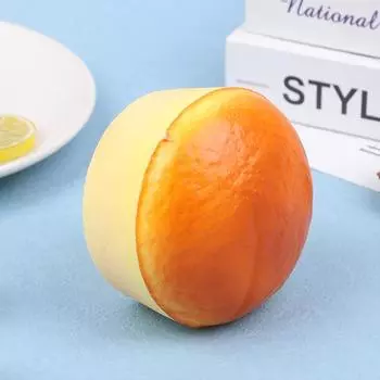 Пирог с маслом и сыром, приготовленный на пару, игрушка с медленным отскоком, декомпрессионный клапан, сжимающая игрушка, медленно поднимающаяся декомпрессионная игрушка